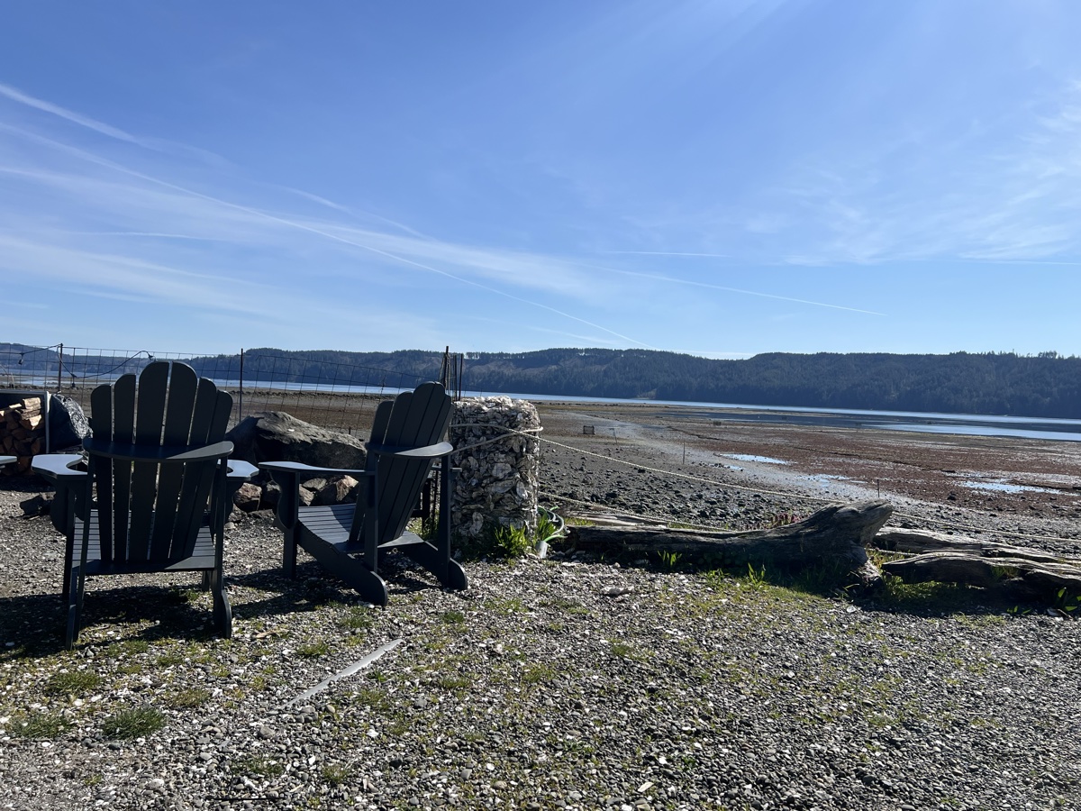 Hood Canal at low tide from Hama Hama Oyster Saloon
