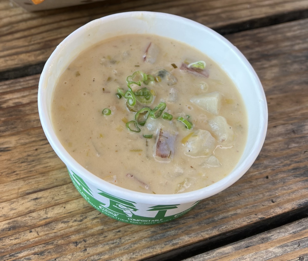 Seafood chowder at Hama Hama Oyster Saloon